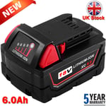 For Milwaukee M18b5 18v Xc 6.0ah Li-ion Battery Pack 48-11-1852 48-11-1828 M18b6