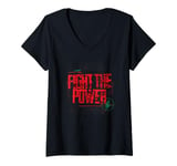 Womens Public Enemy Fight The Power Ya Dig | 90's Vintage Legends V-Neck T-Shirt