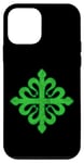 Coque pour iPhone 12 mini Ordre de l'emblème Alcantara Croix grecque