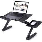 NÖRDIC Notebook Holder Folding og justerbar Opptil 17 ""Laptop Site Table Laptop