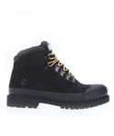 Timberland Womenss Heritage Mid Lace Waterproof Boots in Black Leather (archived) - Size UK 4