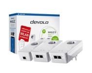 Devolo Magic 2 Wifi Next Multiroom Kit, 2400 Mbit/S, Ieee 802.2X,Ieee 802.3Ab,Ieee 802.3Az,Ieee 802.3U, Gigabit Ethernet, 10,100,1000 Mbit/S, Wi-Fi 5 (802.11Ac), 802.11A,802.11B,802.11G,Wi-Fi 4 (802.11N),Wi-Fi 5 (802.11Ac)