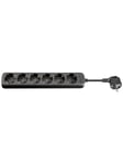 Pro AC Power Strip 6-way - 5m - Black