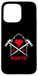 Coque pour iPhone 15 Pro Max Réparation de toiture de toiture pour toiture de toiture, bardeaux, maisons, fixation de toits