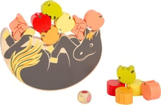 small foot 12236 Balancing Game "4 Friends", see-saw for horse fans w/fruit, woo