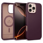 Caseology Nano Pop Mag pour iPhone 6.3 Coque [Magnétique] Military Grade Drop Protection avec des Motifs de Prise Latérale Coque iPhone 6.3 - Burgundy Bean