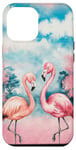 Coque pour iPhone 12 Pro Max Flamant rose mignon pour femmes filles flamants roses oiseaux