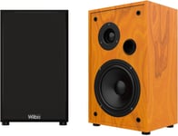 String 15 Walnut - Enceintes HiFi de Bibliothèque - Puissance 100W - Niveau de Pression Acoustique >80dB - Tweeter 2 Pouces et Woofer 5 Pouces - Paire d'Enceintes Surround Sound