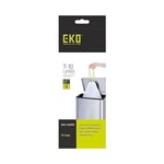 EKO Size E Bin Liners For Kitchen Bins - 25 - 35 Litre Capacity - Extra Strong Bags with Drawstring Tie Handles - 12 Bags, White