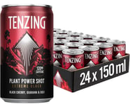 TENZING Energy Plant Power Caffeine Shot Black Cherry Guarana Goji | 24 X 150ml