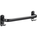 Ugreat - Barre porte-serviettes pour salle de bain - Support mural pour torchons de cuisine - Noir - 40 cm,AAFGVC