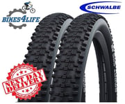 2 Schwalbe Smart Sam 26 x 2.25 Performance Cycle Tyres & Schrader Tubes Next Day