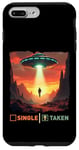 iPhone 7 Plus/8 Plus single taken alien man taken by UFO valentine's day boys Case