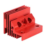 3D Printer Extruder Cooling Block Accurate Fit Red Extruder Heat Sink For K1