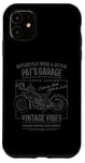 Coque pour iPhone 11 Pat's Garage Design de moto pour le nom Pat