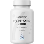 Holistic D3-vitamin 2000 Kosttillskott 90 st