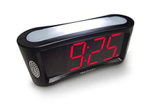 HOME LED Digital Alarm Clock - Mains Powered, No Frills Simple Operation Alarm