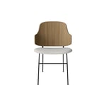 The Penguin Dining Chair Upholstered Seat, Natural Oak/hallingdal 0110