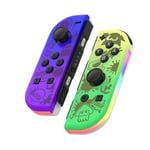 Switchjoycon vasen ja oikea peliohjaimet RGB-valoilla Bluetooth Splatoon 3 -peliohjain