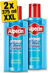 Alpecin Hybrid Shampoo 2X 375Ml | Natural Hair Growth Shampoo for Sensitive and