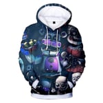 Five Nights At Freddy's 3D Digitaltryck Casual Hoodies Barn Unisex Fnaf Huvtröja Tröja Toppar [HK] A 9-10 Years