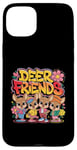 Coque pour iPhone 15 Plus Design Deer Friends Kids – Animaux adorables