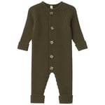 garbo&friends Ribbstickad Onesie Olivgrön | Grön | 74/80 cm