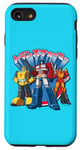 Coque pour iPhone SE (2020) / 7 / 8 Transformers Retro Distressed Kanji Autobots Group Poster