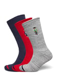 Polo Ralph Lauren Underwear Polo Bear Roll-Top 3-Sock Gift Set Multi/patterned