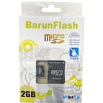 Carte Micro SD 2Go Avec Adaptateur SD