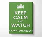 Keep Calm Downton Abbey Canvas Print Wall Art - Small 14 x 20 Inches