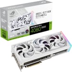 ASUS GeForce ROG-STRIX-RTX4080S-O16G-WHITE grafikkort, hvid