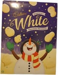 24 Days White Cadbury Christmas Chocolate Advent Calendar, 90g (Pack of 2)