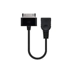 Samsung USB 2.0 OTG Cable with 30 Pin Male and USB-A Female Connector in Black - 15cm - Ideal for connecting compatible devices quickly and securely.