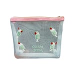 Mesh Cosmetic Bag Cream Soda Cosmetic Organizer Lightweight Makeup Bag  Travel