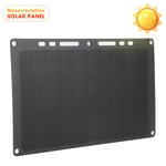 6V 10W 1700mAh Monocrystalline Solar Panel Portable USB Charger Phone Chargi Kit