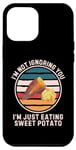 Coque pour iPhone 13 Pro Max Retro I'm Not Ignoring You I'm Just Eating Sweet Patate