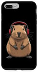 iPhone 7 Plus/8 Plus Capybara Wearing Headphones Music Case