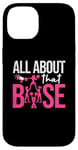 Coque pour iPhone 14 Cheerleading Funny All About That Base Cheer Leader Girls