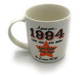 1994 - A great year. A Year You Were Born Mug with Two Celebrities That Were Born In the Same Year. Gift, Present, Christmas, Birthday, Anniversary, Stocking Filler, Father's Day, Mother's Day