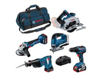 Bosch AKKUSÆT 18V GSR/GWS/GKS/GSA/GST 3X4AH