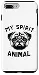 Coque pour iPhone 7 Plus/8 Plus Carlin Spirit Animal – Style rétro vieilli