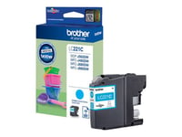 Brother LC221C - Cyan - originale - cartouche d'encre - pour Brother DCP-J562DW, MFC-J480DW, MFC-J680DW