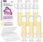 Nuliie Colostrum Collector Kit 7ml/6pcs, Leakproof, Reusable Breast Milk Heat &