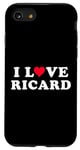 Coque pour iPhone SE (2020) / 7 / 8 I Love Ricard Nom assorti pour petite amie et petit ami Ricard