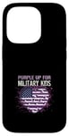 Coque pour iPhone 14 Pro Purple Up pour enfants militaires Heart America Military Child