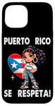 Coque pour iPhone 15 Porto Rico Se Respetar Teen Protest Girl Wepa