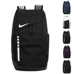 Unisex Nike Elite Pro Basketboll Ryggsäck Skolväska Gym Sport Resväska Laptopväska Black White