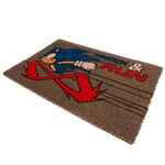 Pyramid International Sonic the Hedgehog Door Mat (Knock and Run Design) Coir Doormat, Outside and Inside Door Mat 60cm x 40cm, Sonic the Hedgehog Gifts for Gamers - Official Merchandise,Black