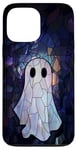 Coque pour iPhone 13 Pro Max Coque Halloween Fantôme Vitrail Style pour Téléphone